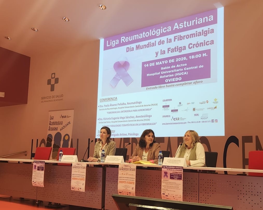 Conferencia Fibromialgia y Fatiga Crónica, 14 de mayo, Oviedo